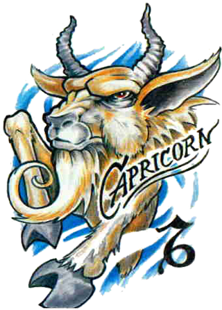 Capricorn Zodiac Art PNG Image