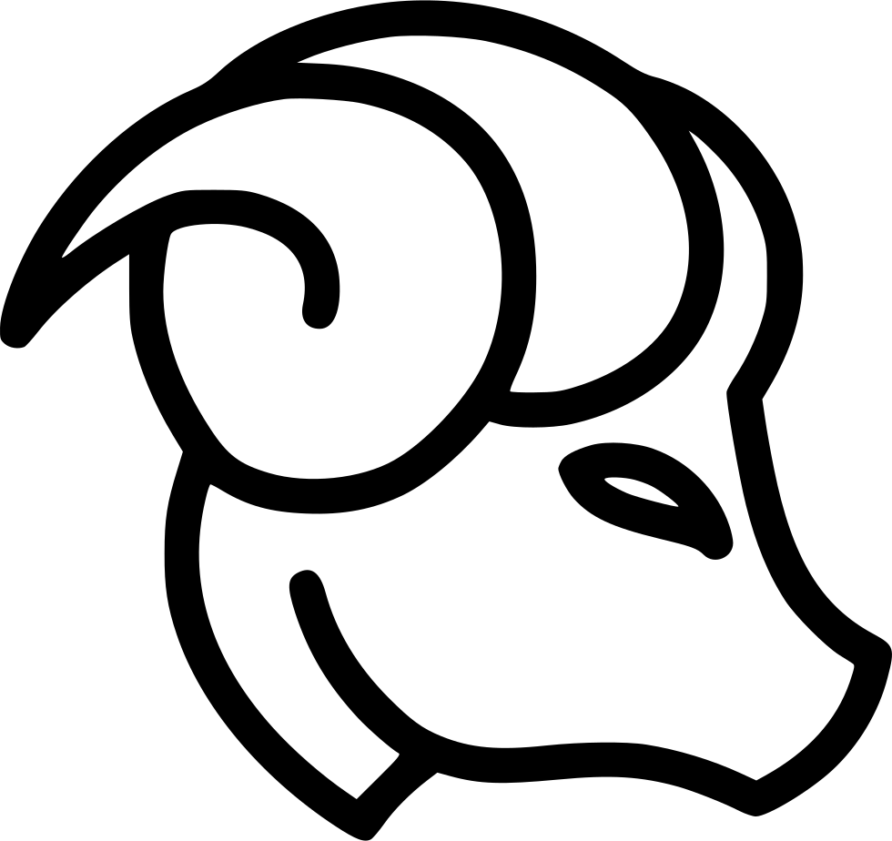 Capricorn Zodiac Symbol Outline PNG Image