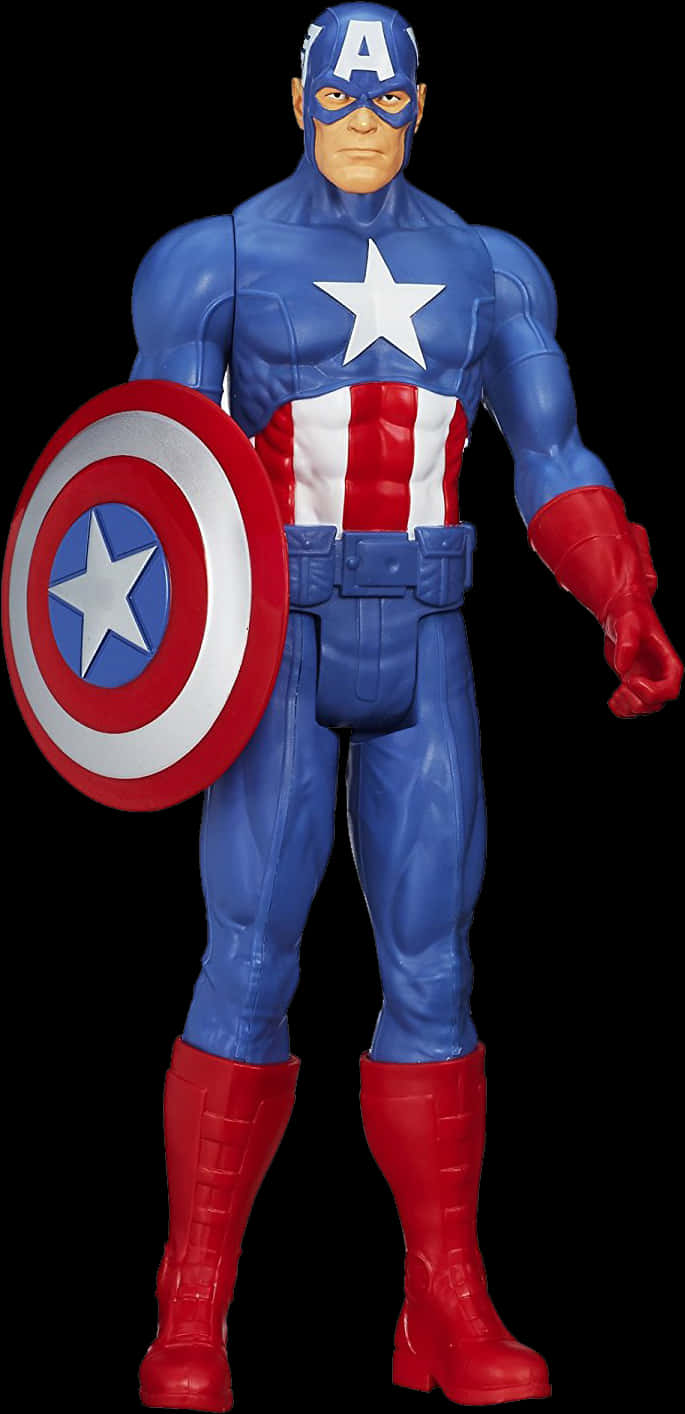 Captain America Action Figure PNG Image