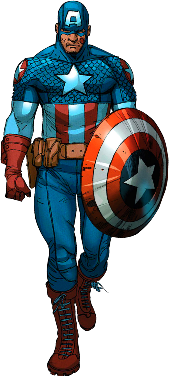 Captain America Classic Pose PNG Image