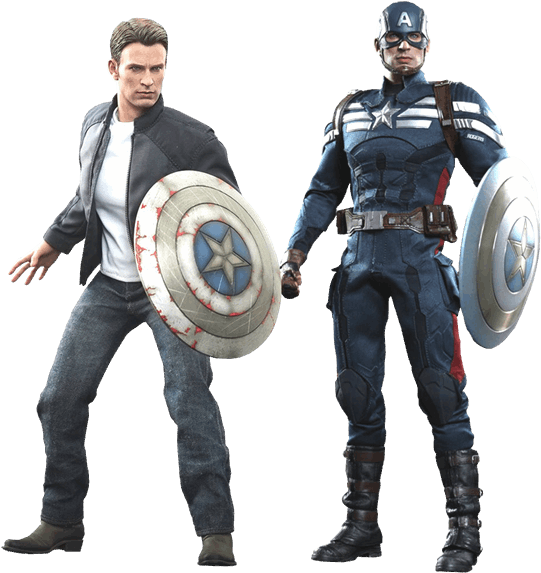 Captain America Evolution PNG Image