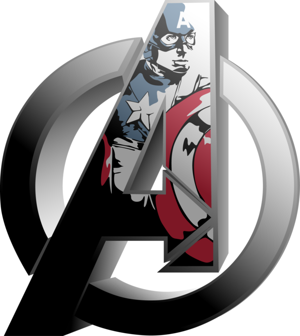 Captain America Inside Iron Man Logo PNG Image