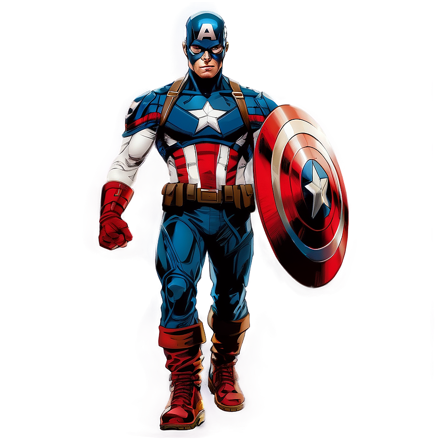 Captain America Marvel Comics Png Nms PNG Image