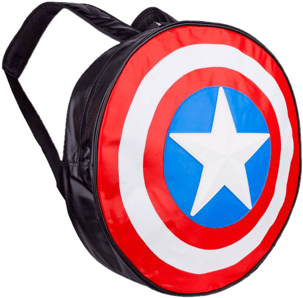 Captain America Shield Backpack PNG Image