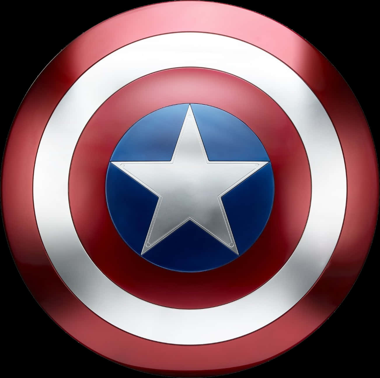 Captain America Shield Iconic Symbol PNG Image