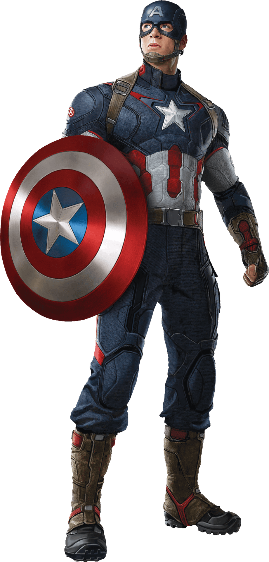 Captain America Standing With Shield PNG Image