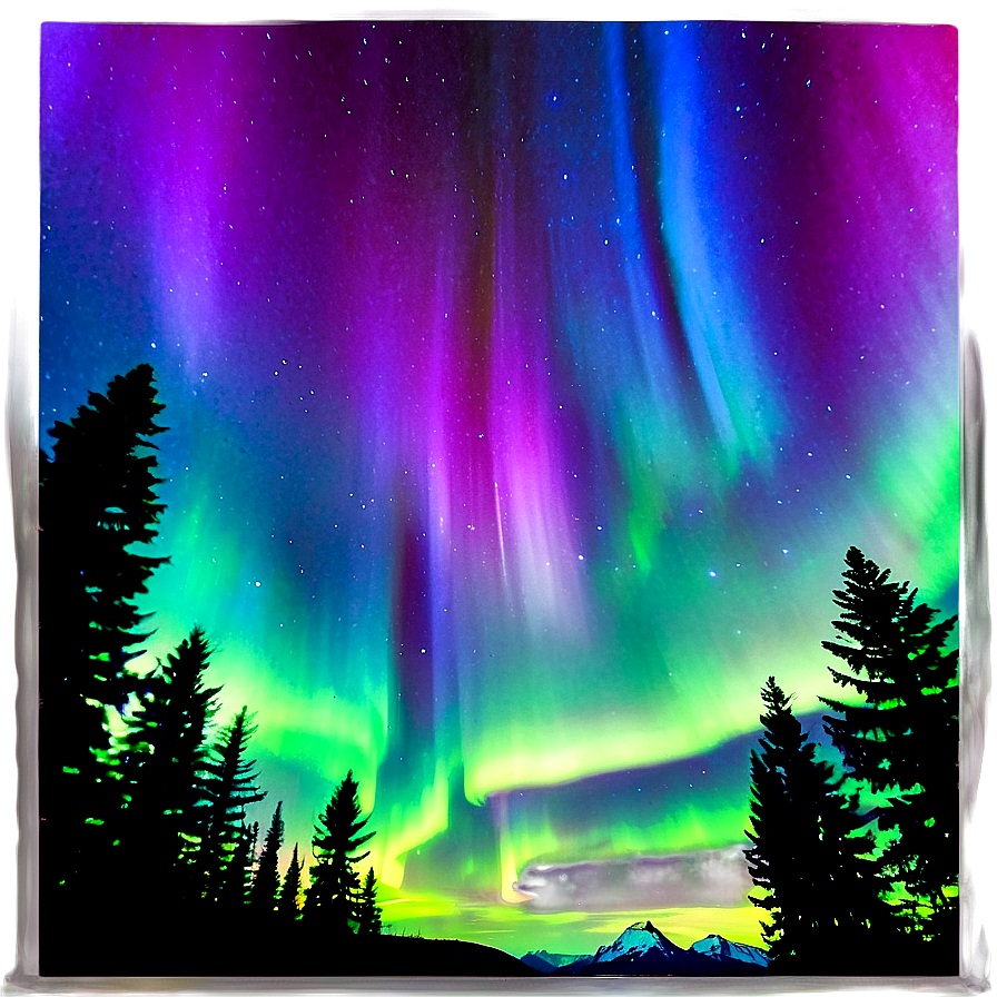 Captivating Aurora Borealis Png Qth PNG Image