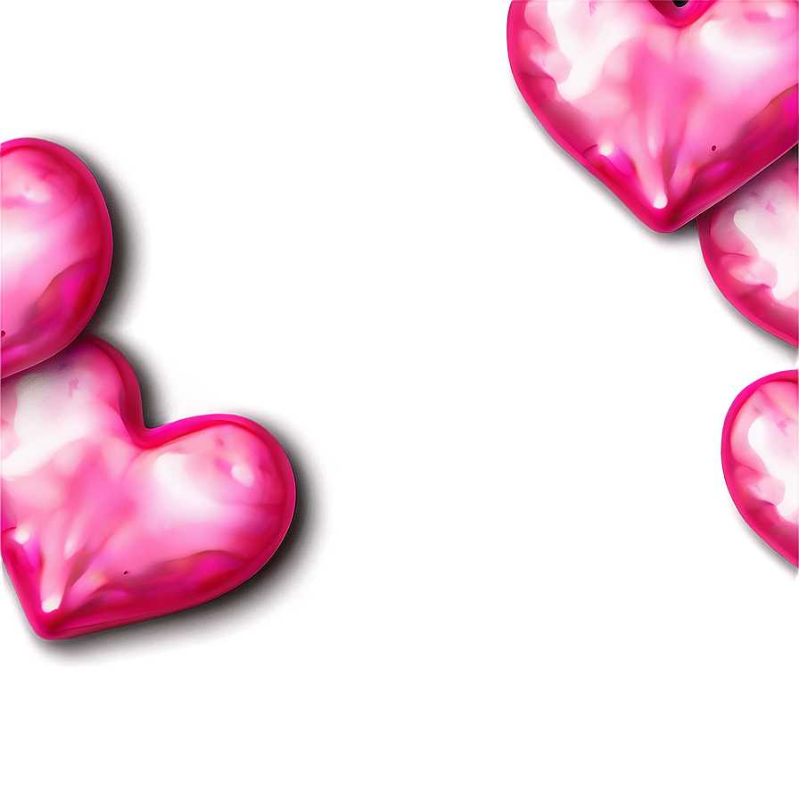 Captivating Pink Hearts Png 06122024 PNG Image