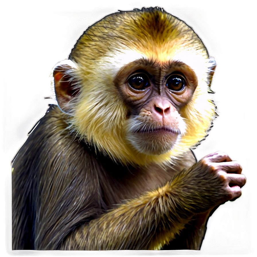 Capuchin Monkey Drawing Png Exj PNG Image