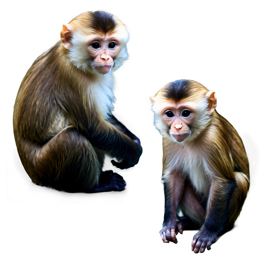 Capuchin Monkey Family Png Vgg PNG Image