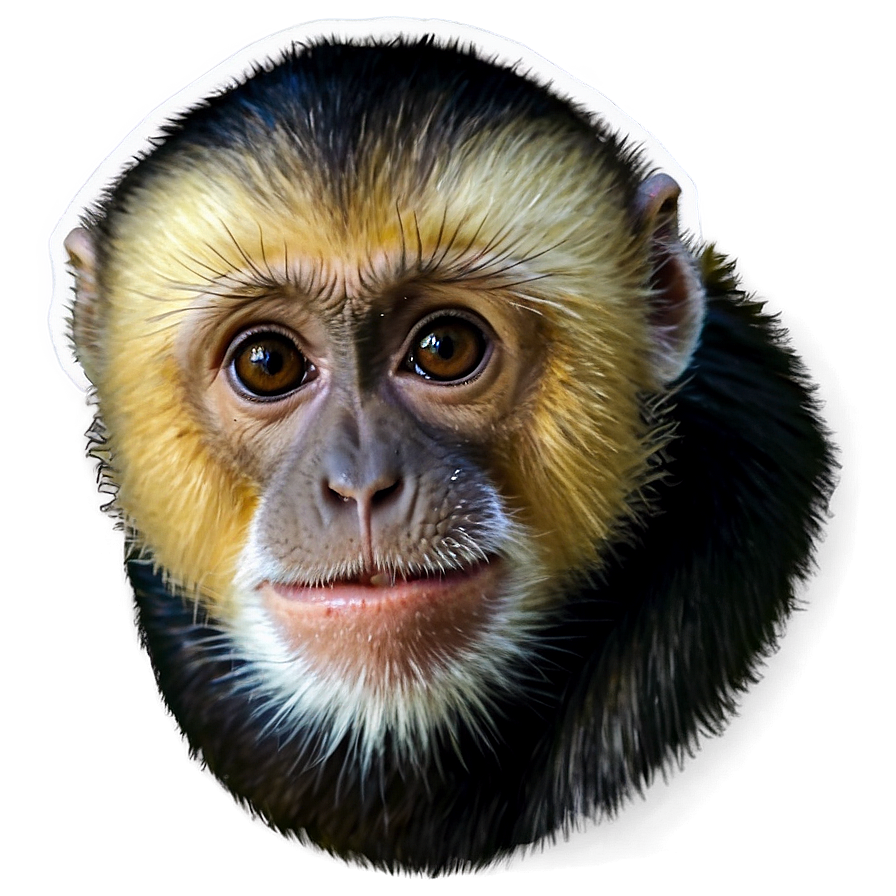 Capuchin Monkey Portrait Png 06292024 PNG Image