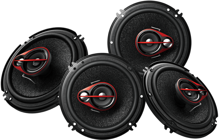 Car Audio Speakers Set PNG Image