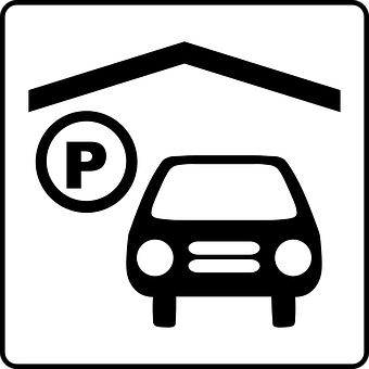 Car Parking Sign Icon PNG Image