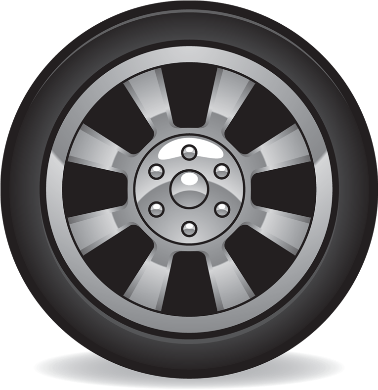 Car Tire Clipart Graphic PNG Image