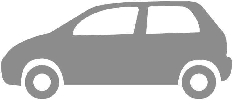 Car Travel Icon Silhouette PNG Image