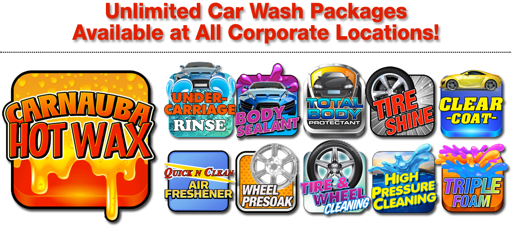 Car Wash Packages Promotion Banner PNG Image