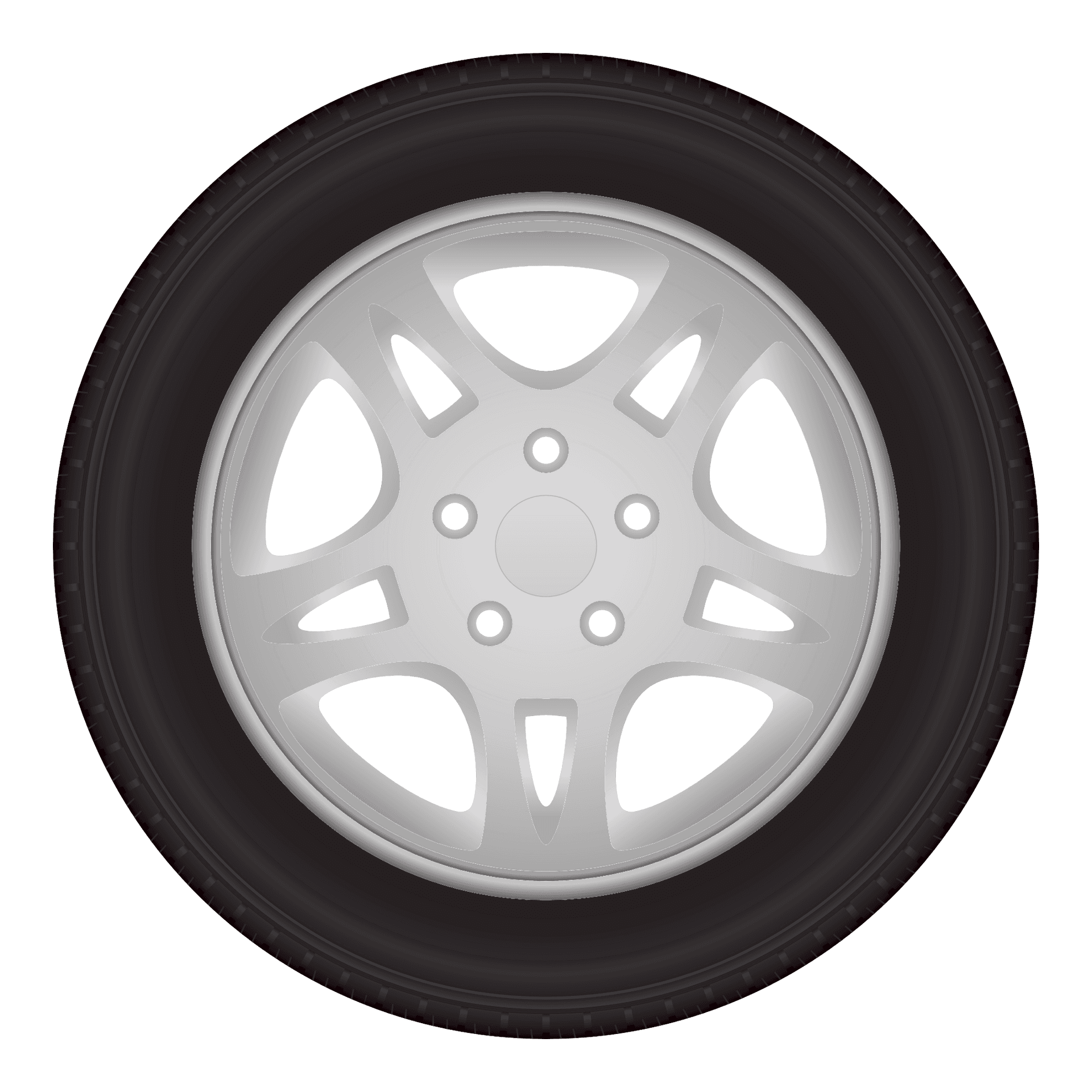 Car Wheeland Tire Design PNG Image