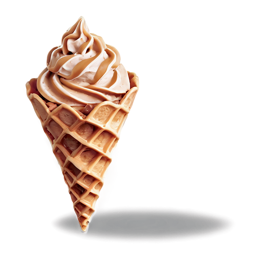 Caramel Waffle Cone Png Onf PNG Image