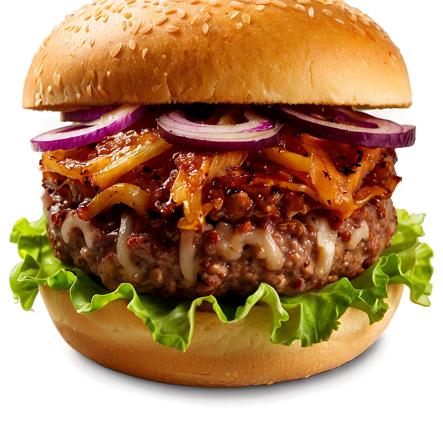 Caramelized Onion Burger Png 05042024 PNG Image