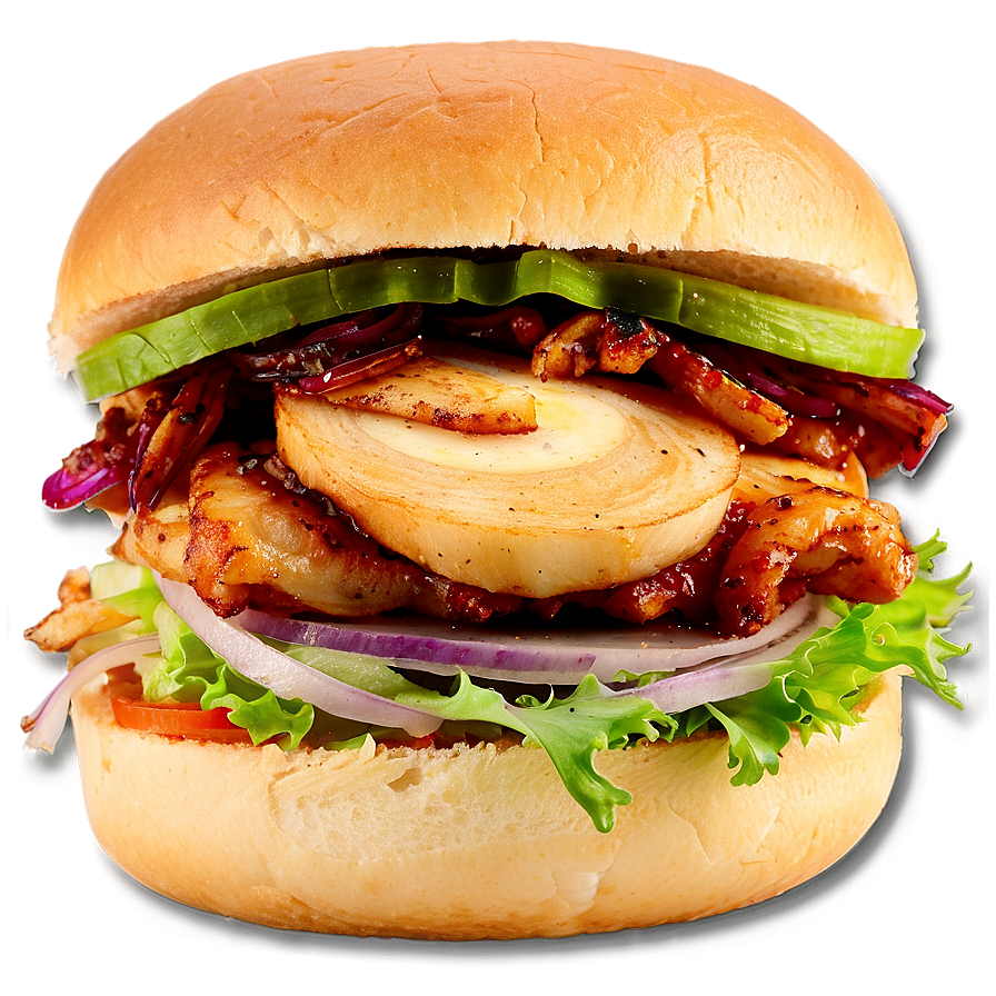 Caramelized Onion Chicken Sandwich Png Dqw PNG Image