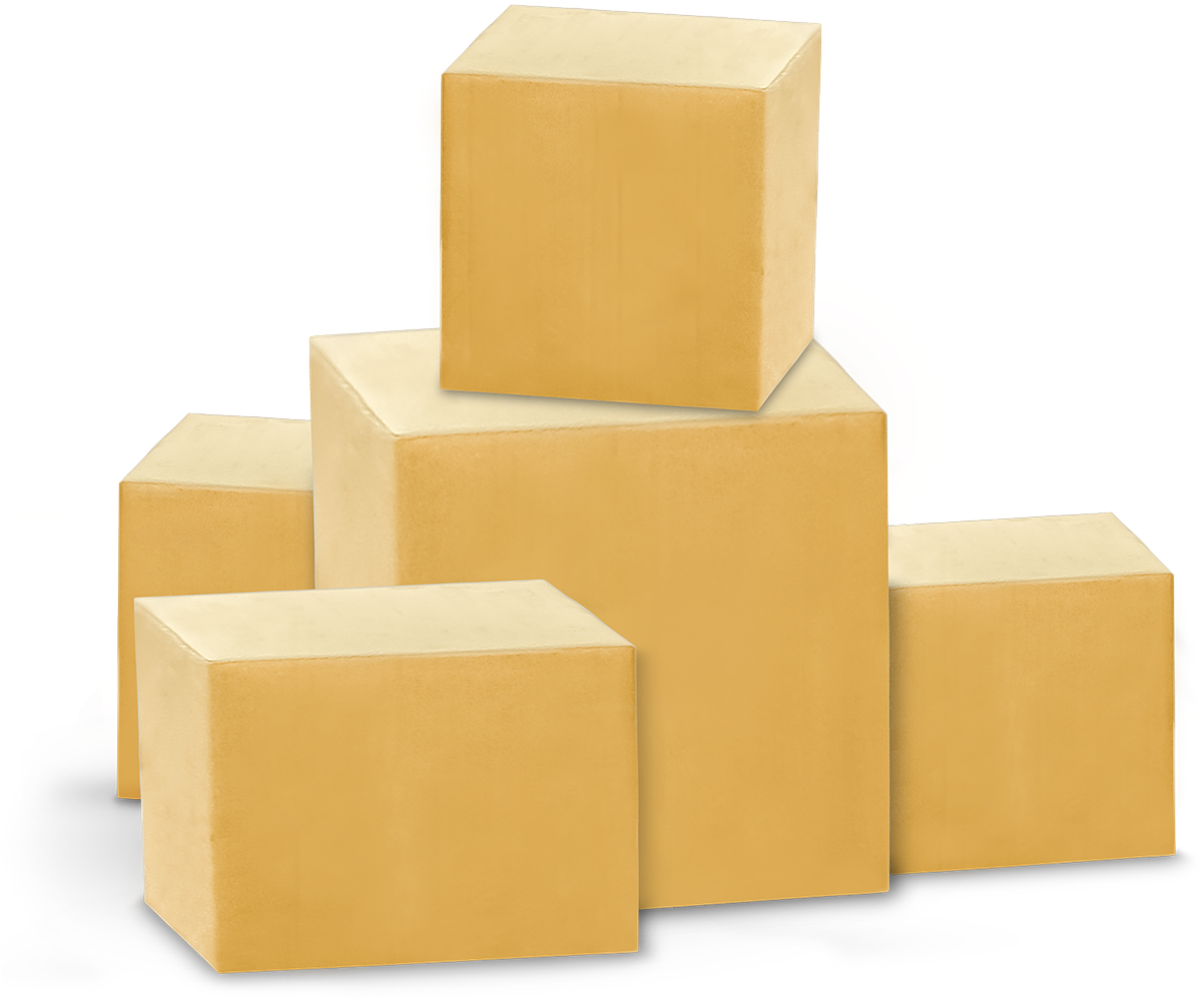 Cardboard Boxes Stacked PNG Image