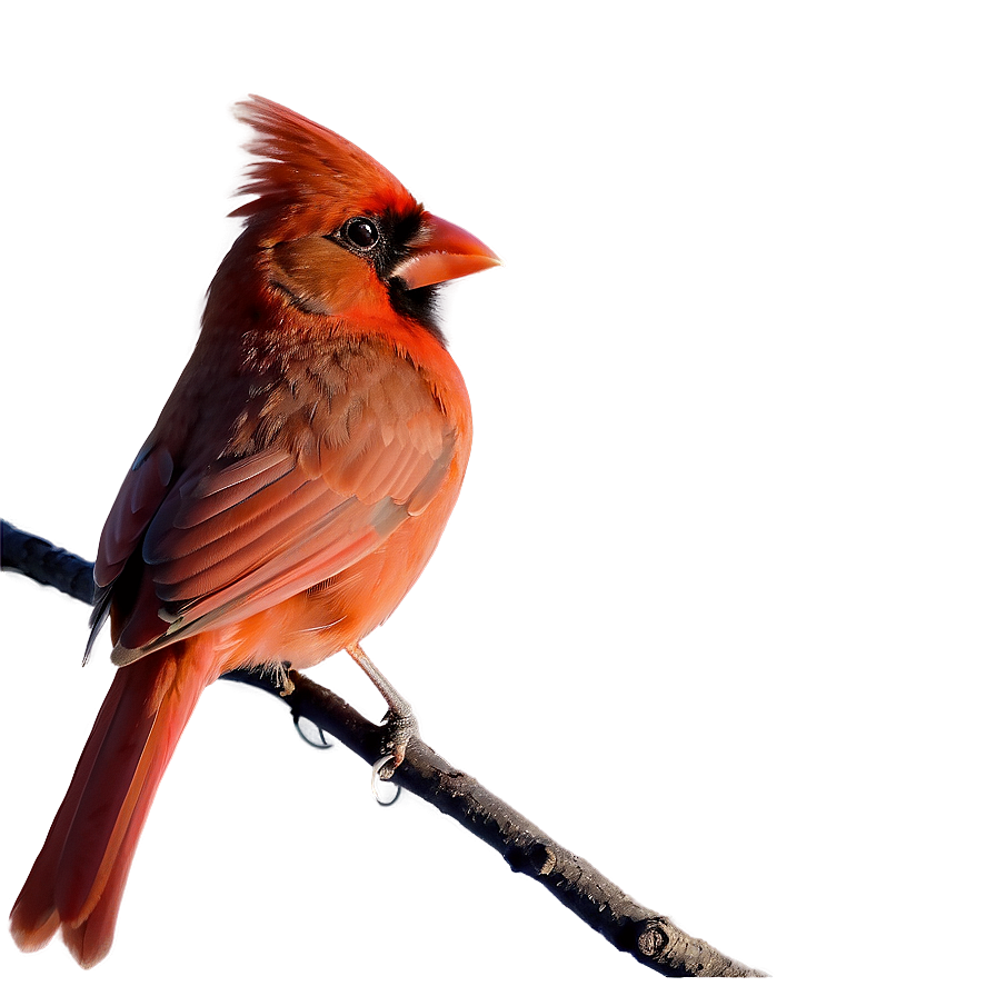 Cardinal Bird Silhouette In Sunset Png Rob PNG Image