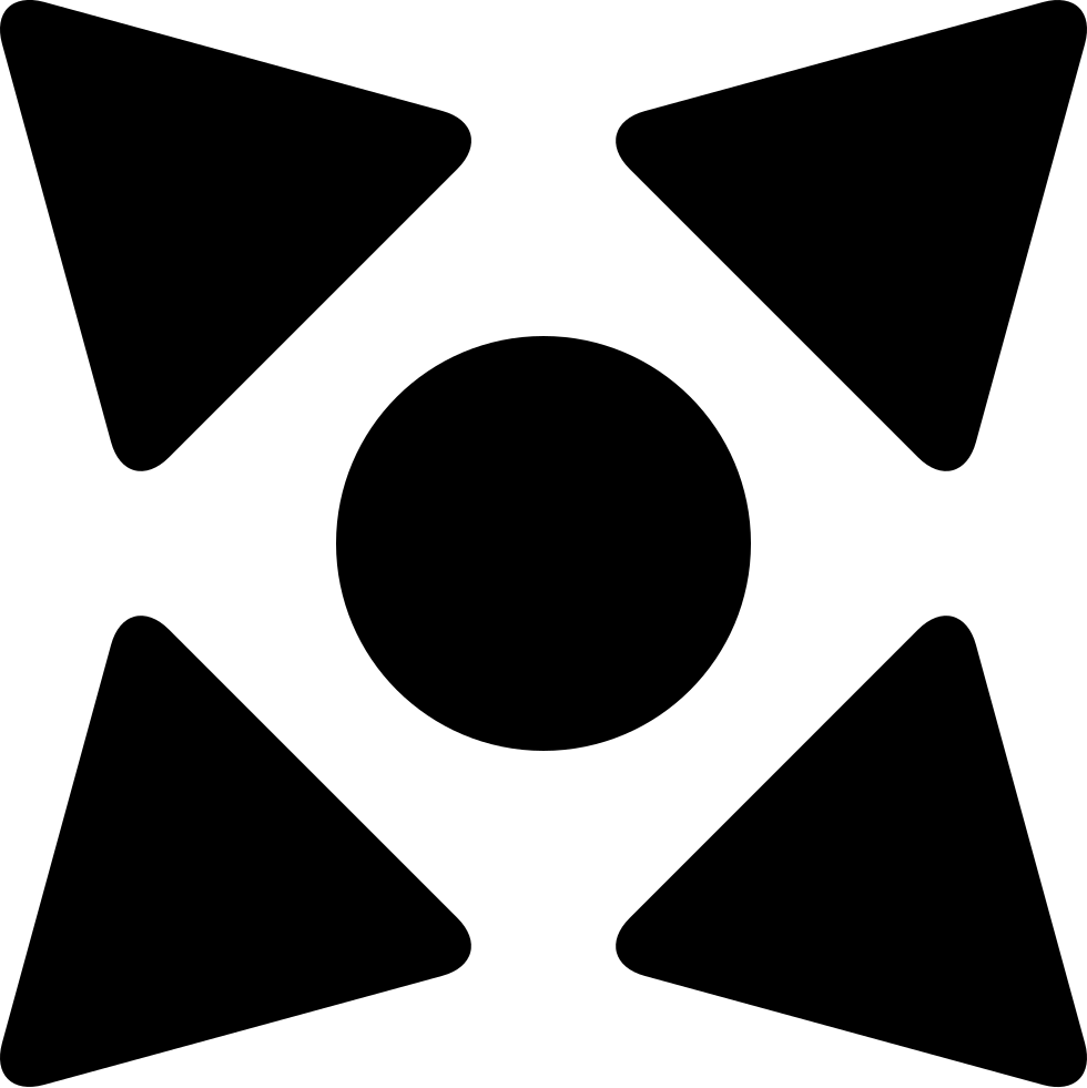 Cardinal Direction Symbol Black PNG Image