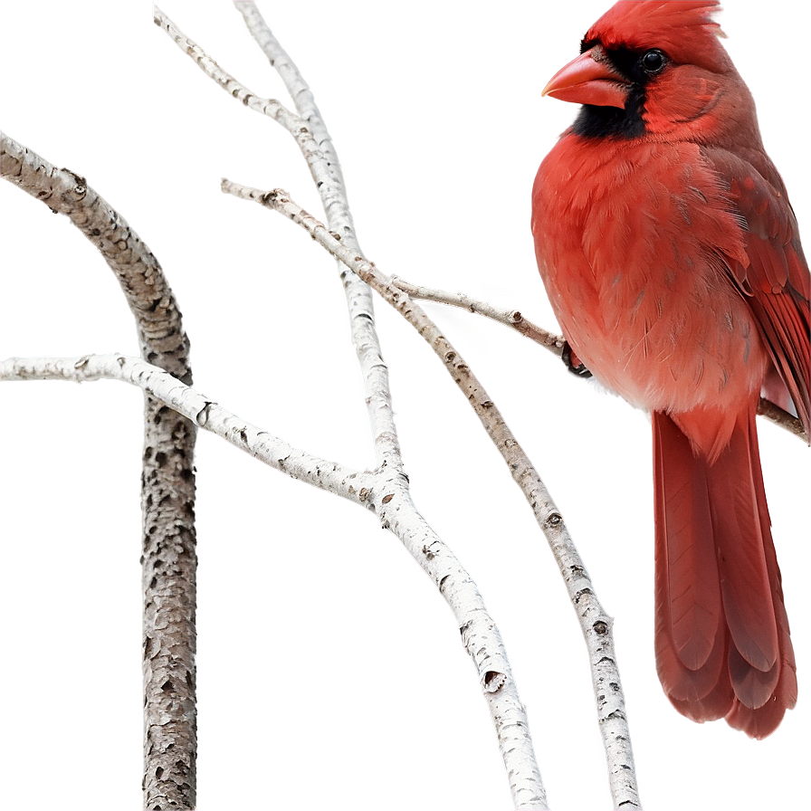 Cardinal On Branch Png 32 PNG Image