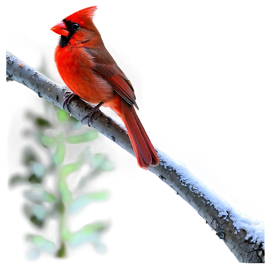 Cardinal On Branch Png Vhu76 PNG Image