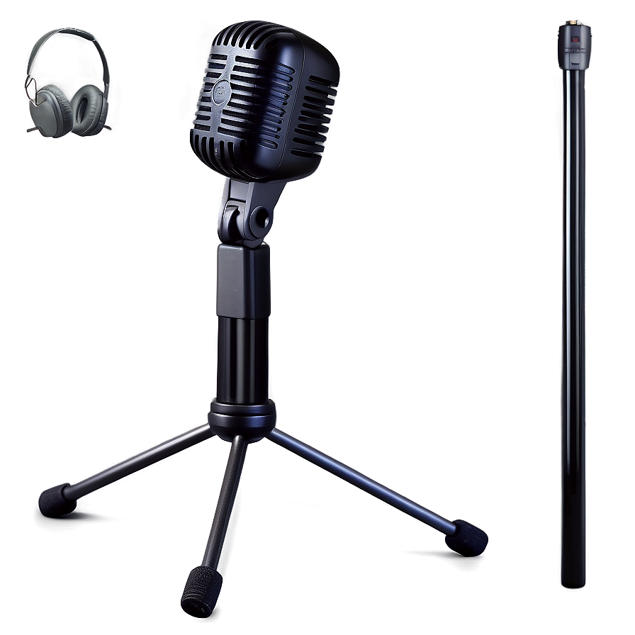 Cardioid Microphone On Stand Png 59 PNG Image