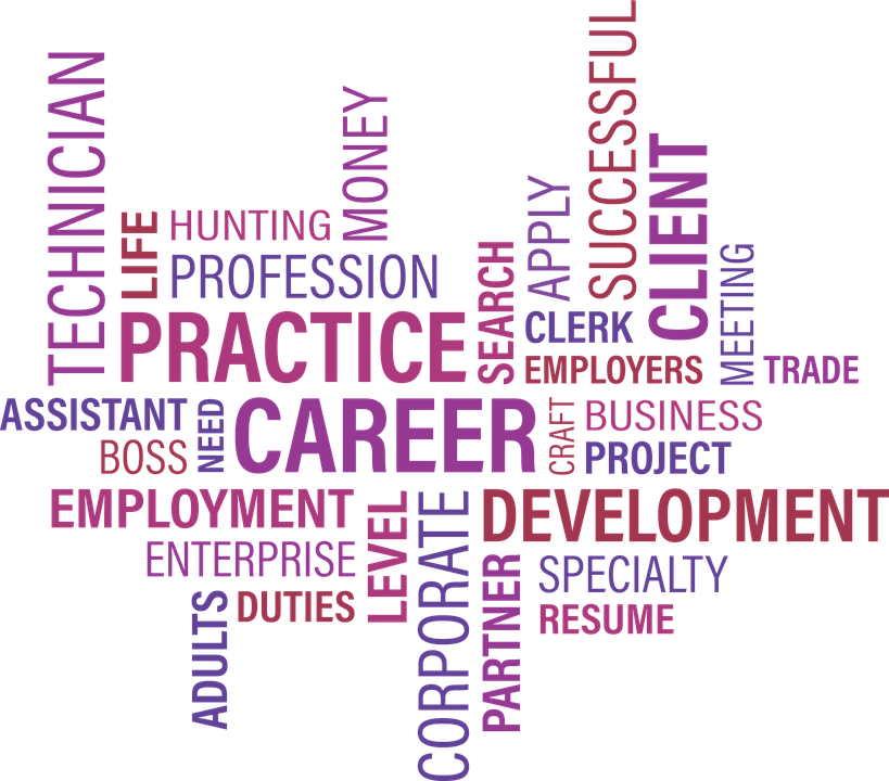 Career Word Cloud Concept PNG Image