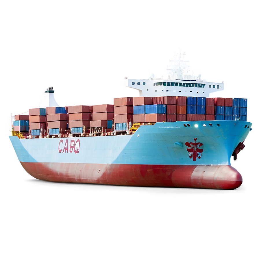 Cargo Ship At Sea Png Ffm PNG Image