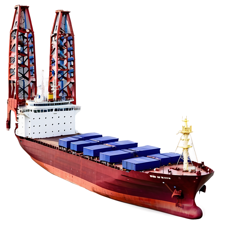 Cargo Ship Docked Png Lfb PNG Image