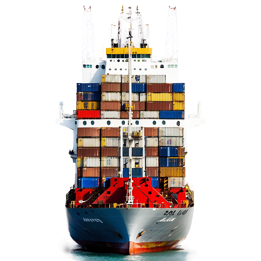 Cargo Ship Loading Png Yap PNG Image