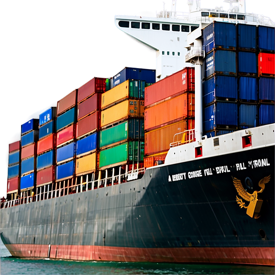 Cargo Ship Transportation Png Xdq35 PNG Image