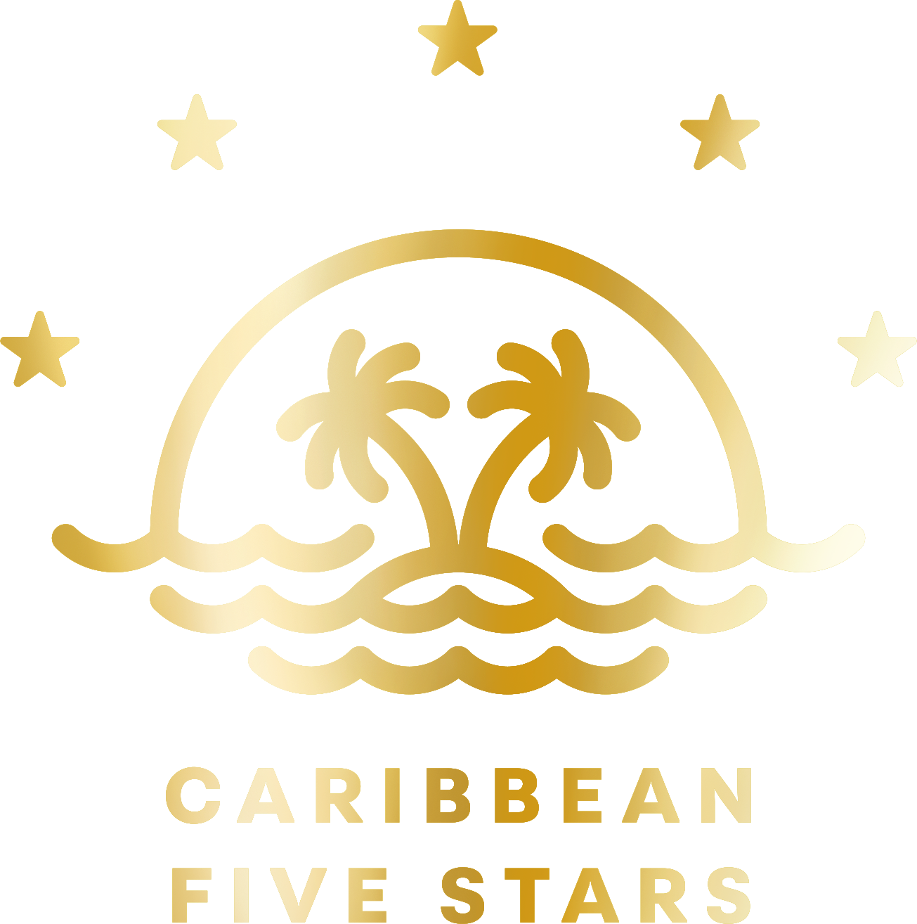 Caribbean Five Stars Logo PNG Image