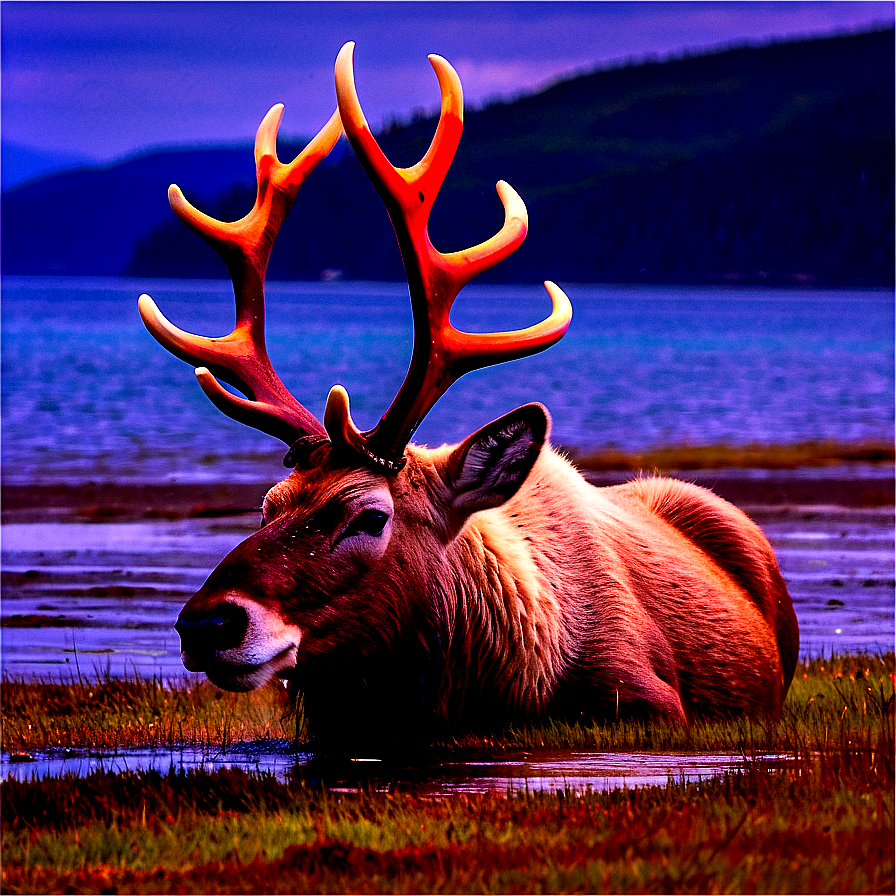 Caribou By The Northern Sea Png Hui43 PNG Image