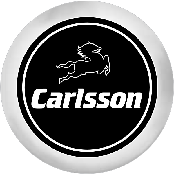 Carlsson Logo Blackand White PNG Image