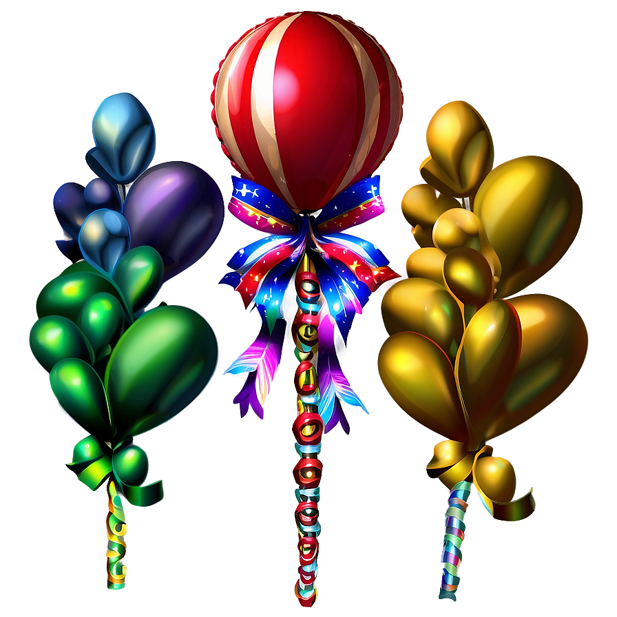 Carnival Balloon Decorations Png Qsh27 PNG Image