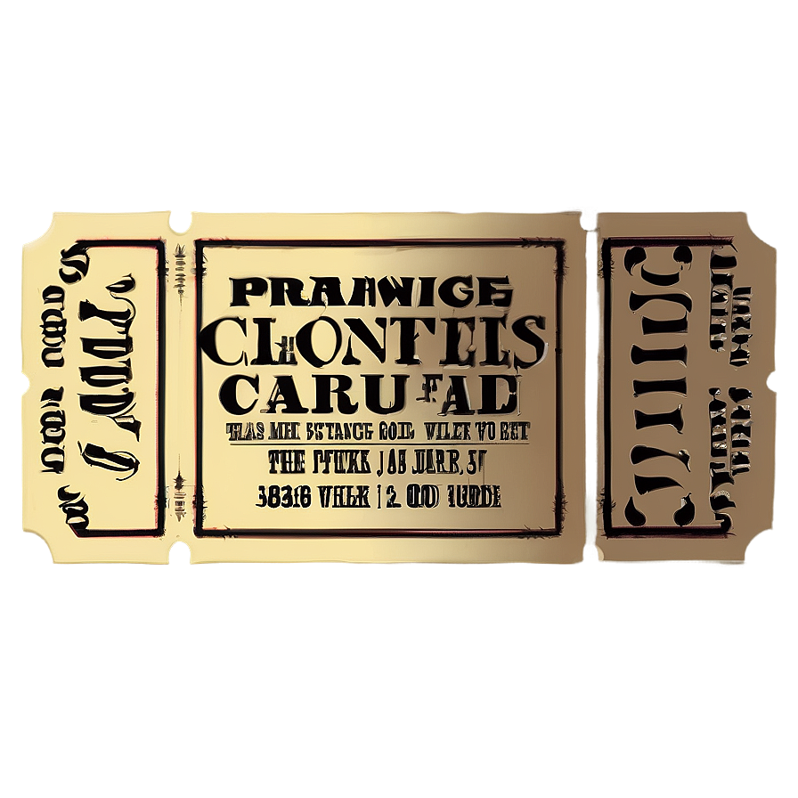 Carnival Raffle Ticket Png Lqn PNG Image