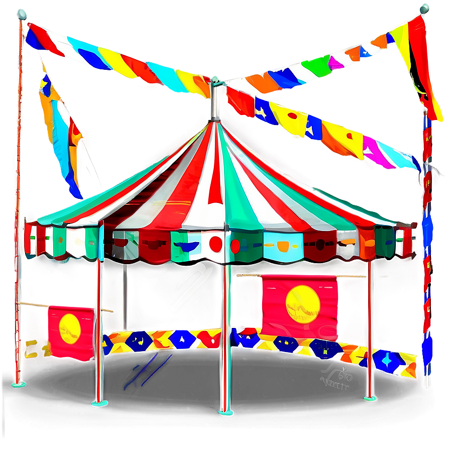 Carnival Tent With Flags Png 53 PNG Image