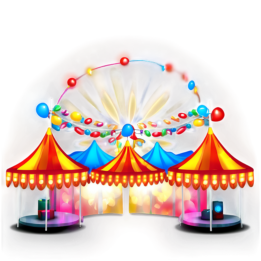 Carnival Tent With Lights Png Asf PNG Image