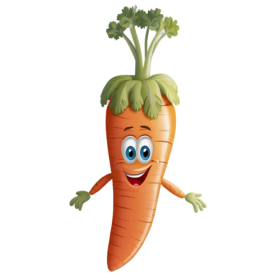 Carrot Cartoon Character Png Aki PNG Image