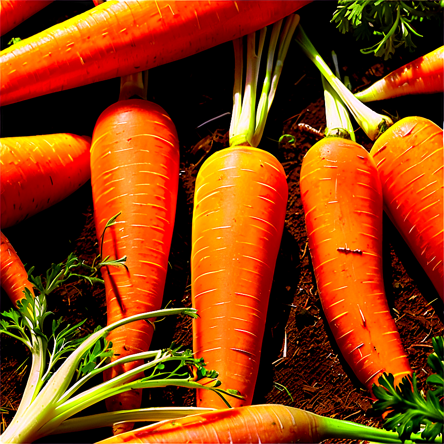 Carrot Field Png Enh45 PNG Image