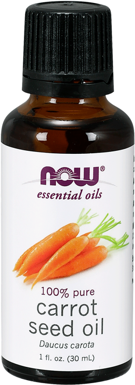 Carrot Seed Essential Oil Bottle PNG Image