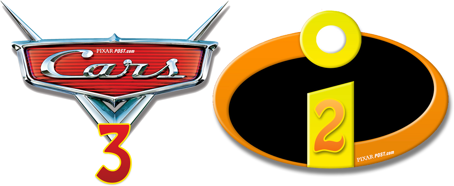 Cars3and Incredibles2 Logos PNG Image