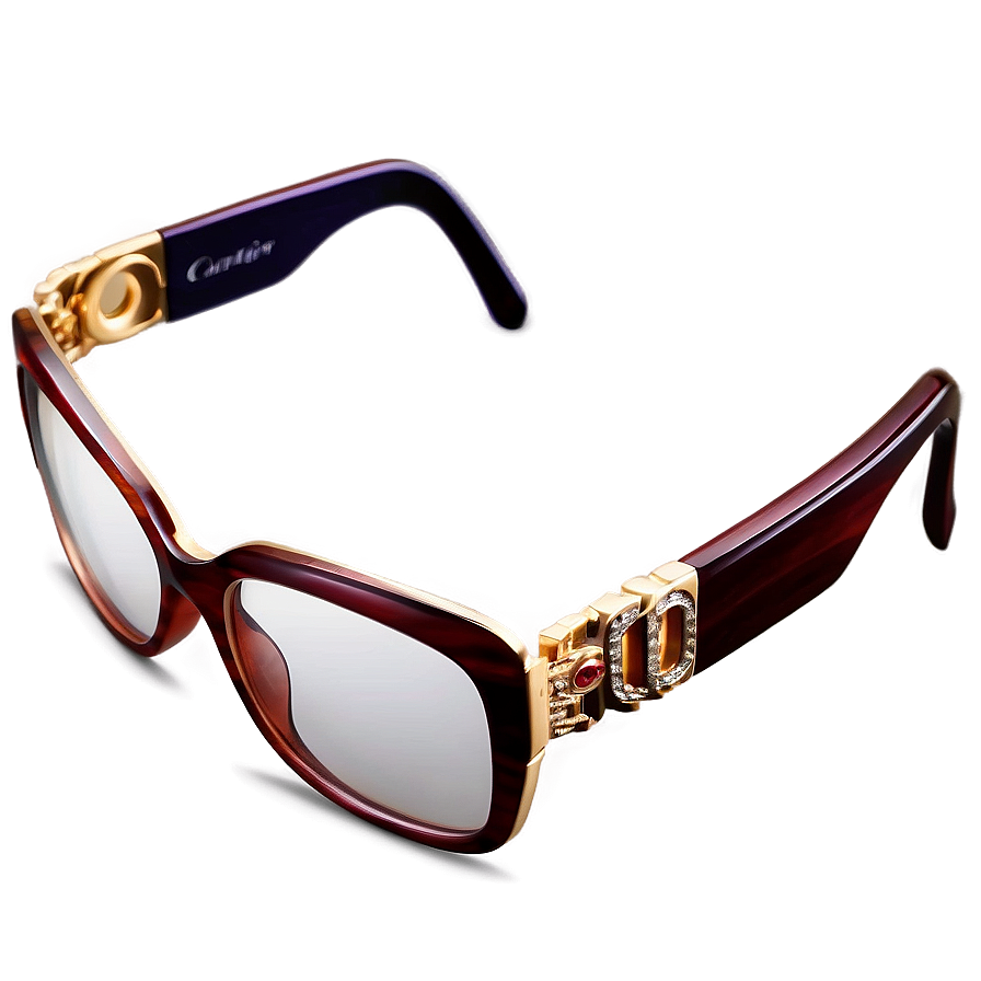 Cartier Square Glasses Png Wdx86 PNG Image