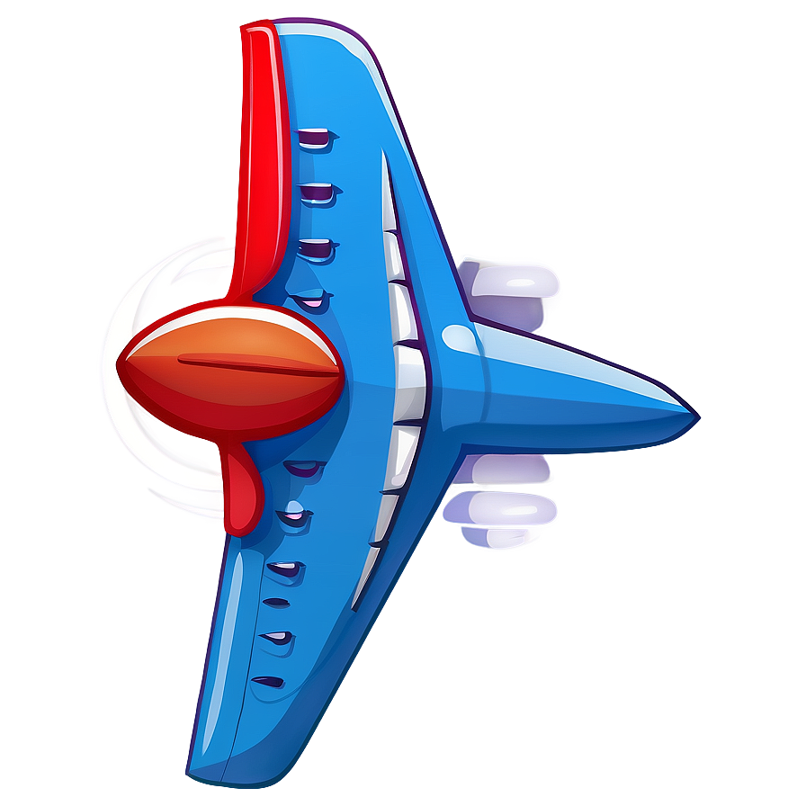 Cartoon Airplane D PNG Image