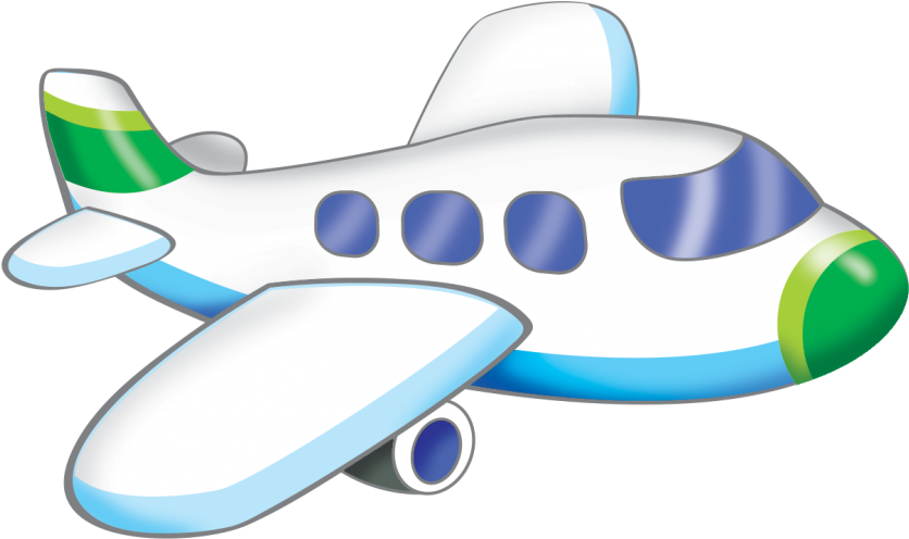 Cartoon Airplane Illustration PNG Image