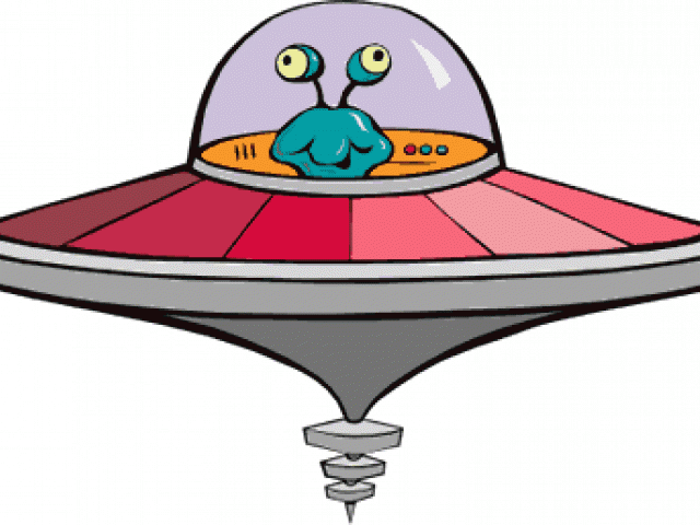 Cartoon Alien Spaceship PNG Image